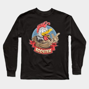 cute smiling rooster Long Sleeve T-Shirt